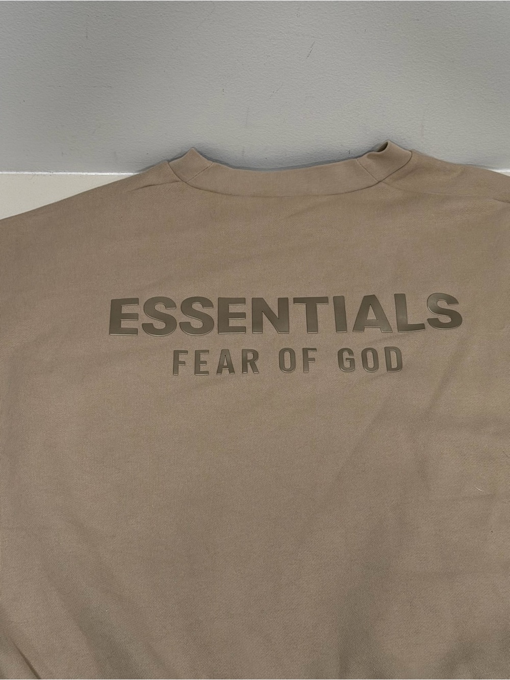 Fear of God Essentials Oversized Crewneck Sweatshirt Taupe XXL